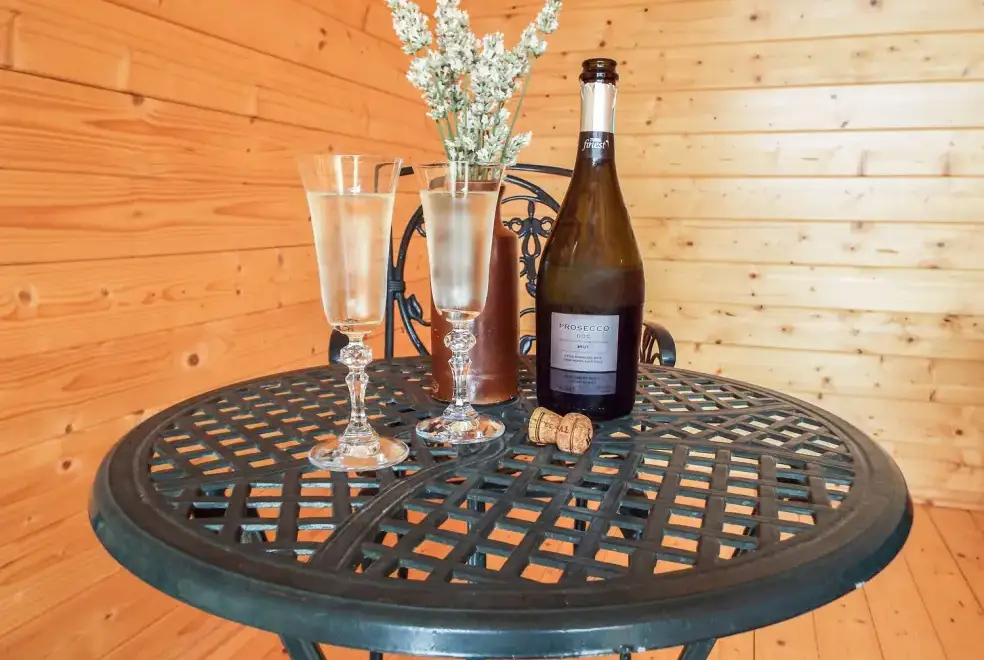 Luxurious interior at Crop Vale Lodge near the Malvern Hills and Cotswold Hills