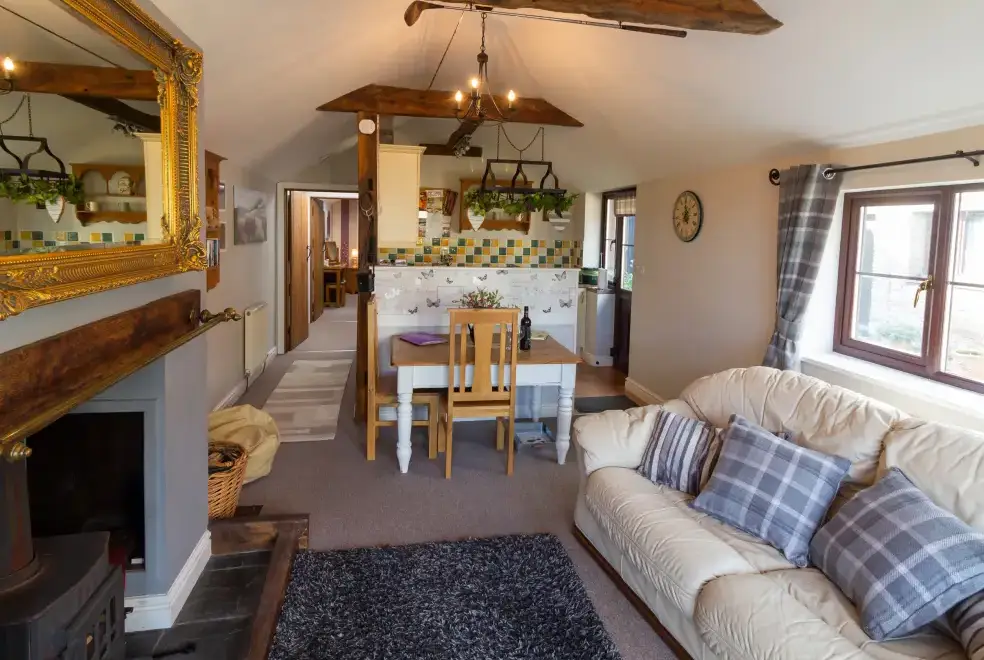 Lounge at Cwm Derw Cottage