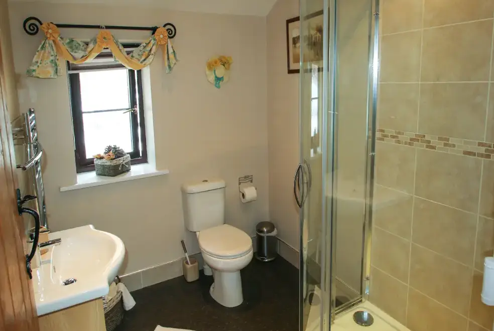 Family bathroom at Cwm Derw Cottage
