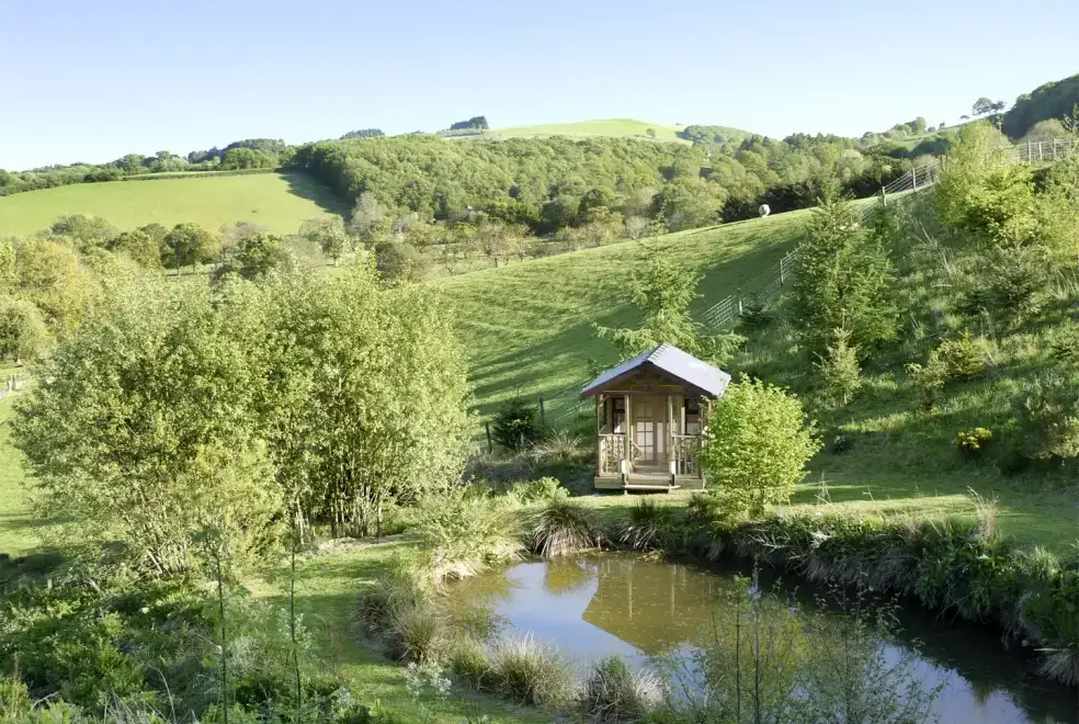 Countryside views at Cwm Derw Cottage