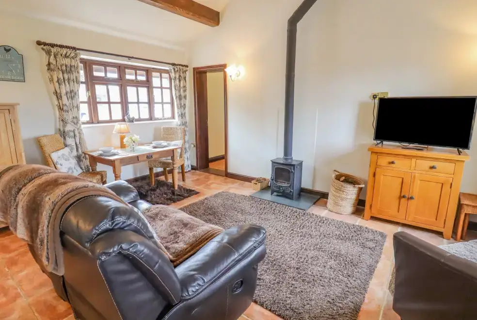 Lounge at Dairy Barn near the Cotswolds and Malvern HIlls