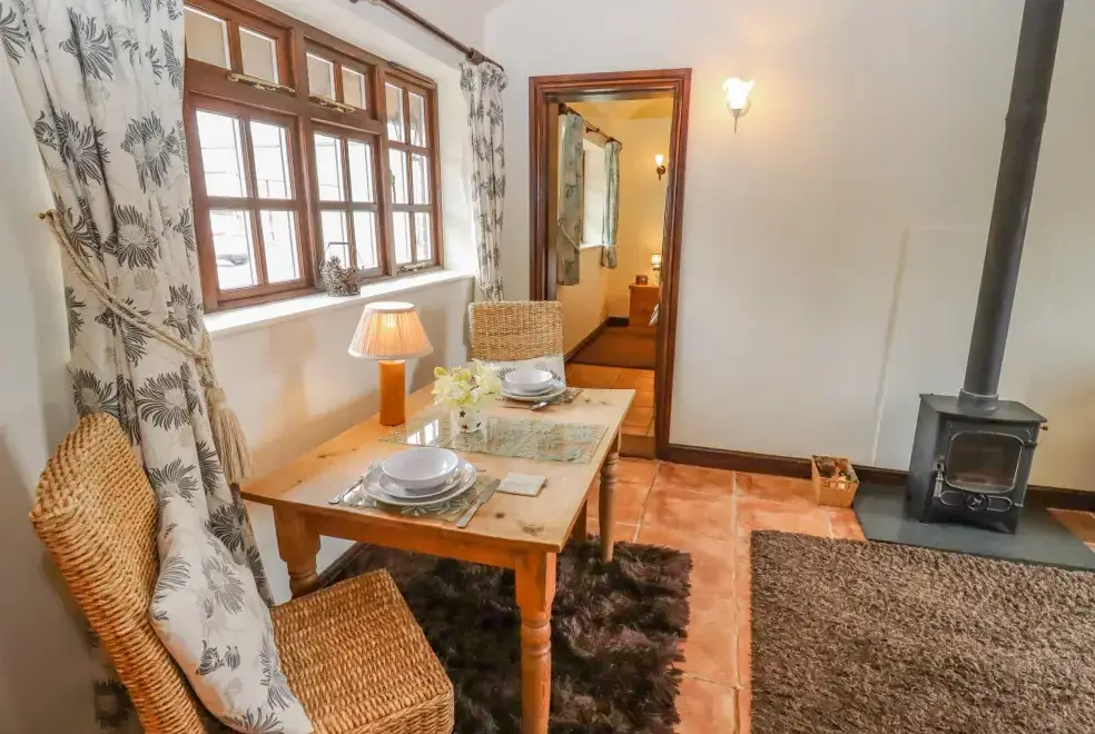 Dining room at Dairy Barn near the Cotswolds and Malvern HIlls