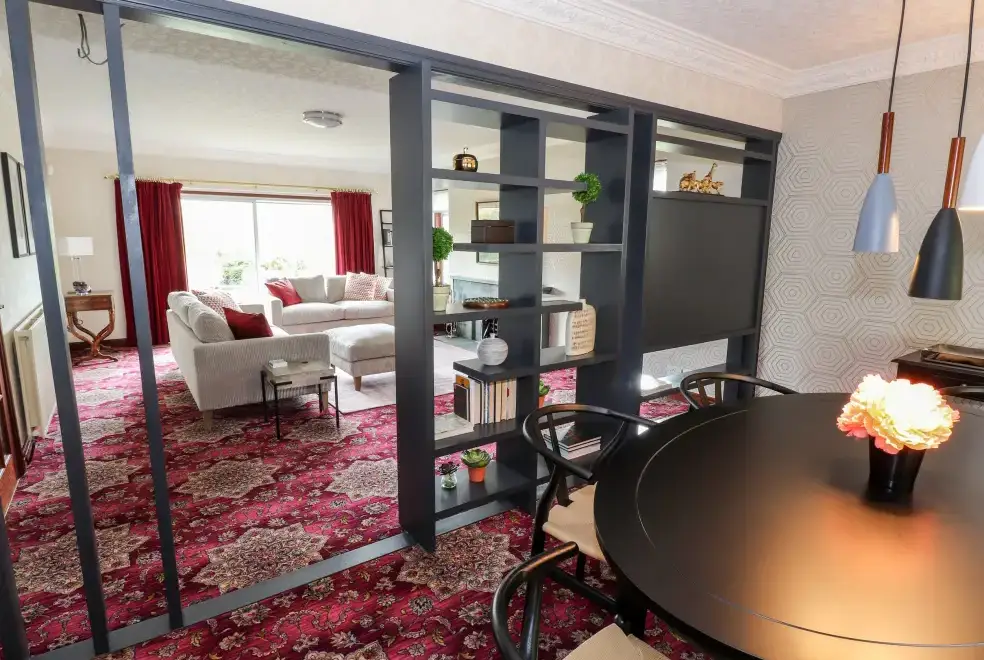 Open plan living area at Dale View