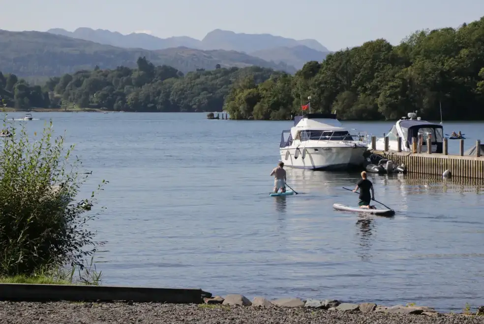 Lake view at Damson Lodge