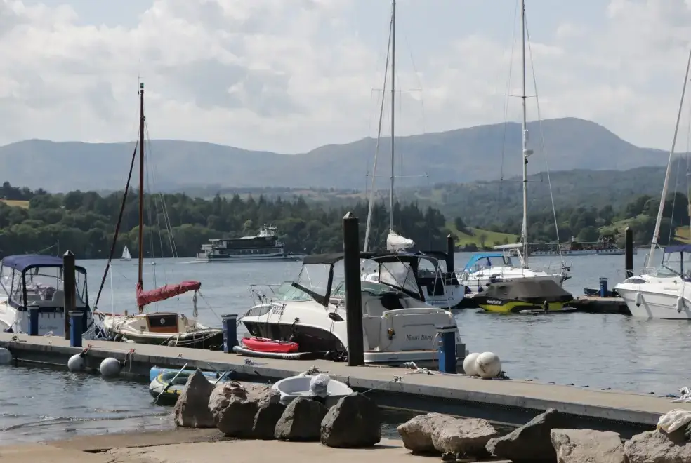 Lake view at Damson Lodge