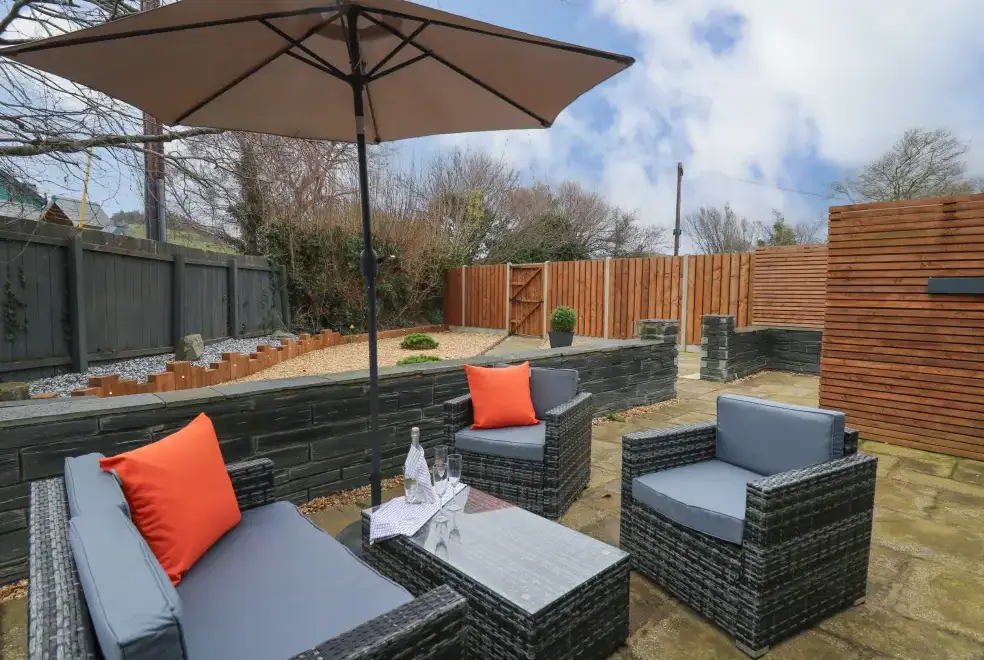 Patio area at Dant Y Llew