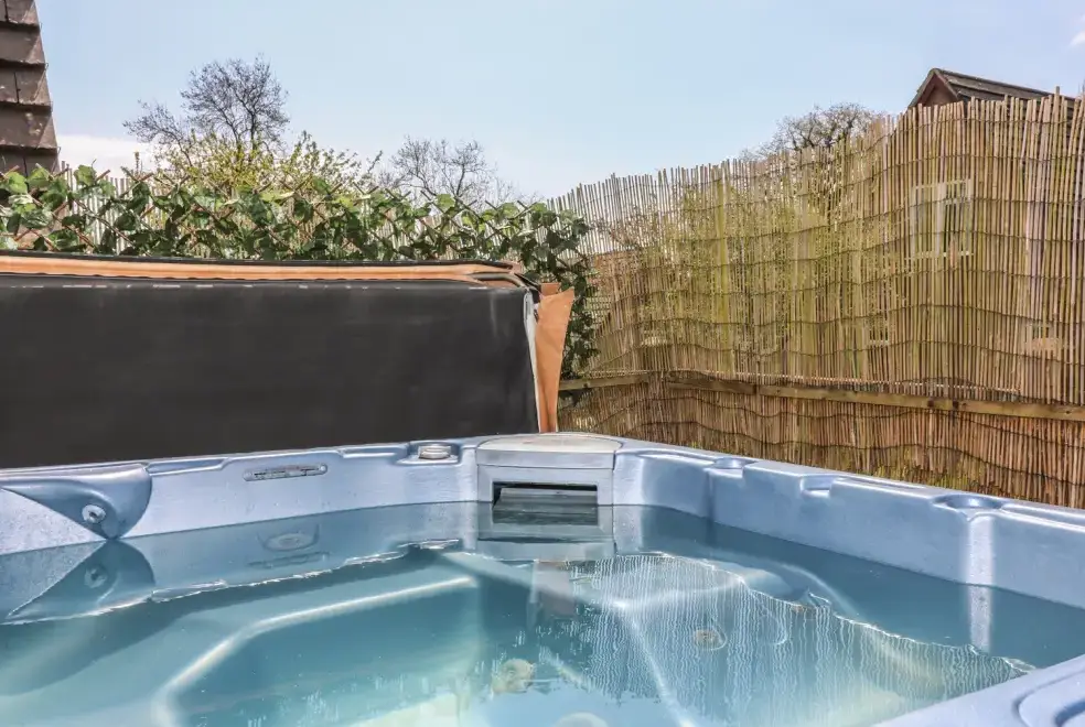 Private Hot Tub at Dartmoor Valley Lodge