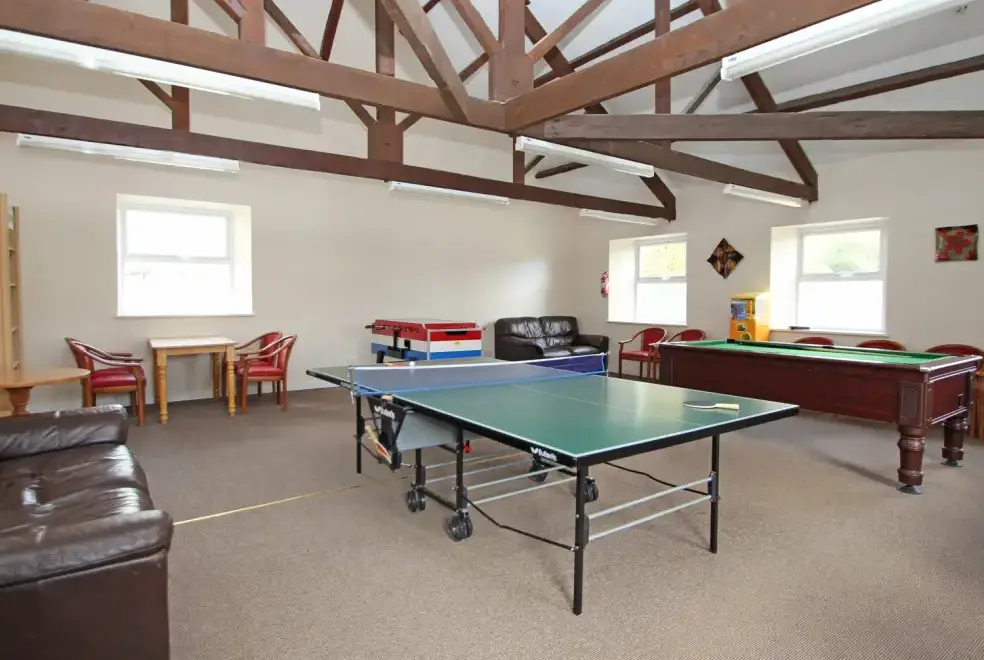 Games Room at Dartmoor Valley Lodge