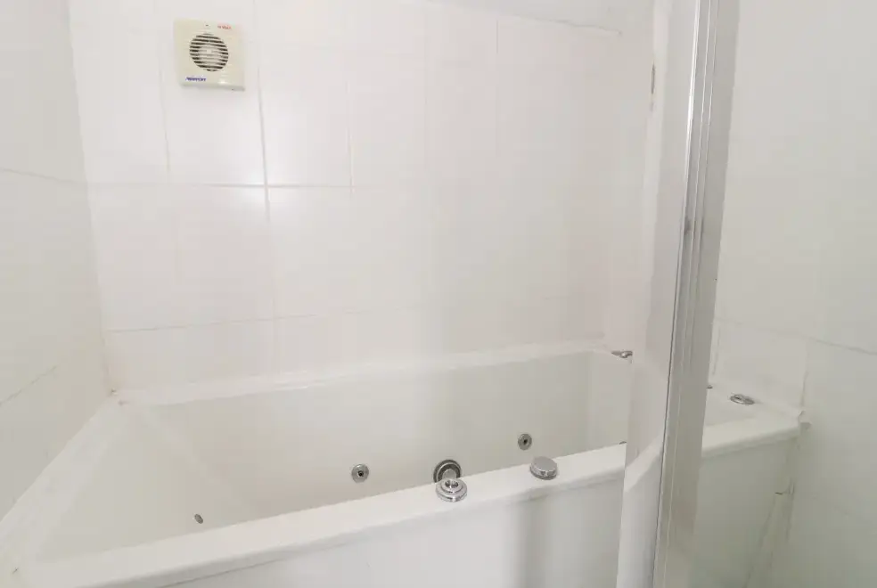 Ensuite bathroom at Ddol Helyg Barn