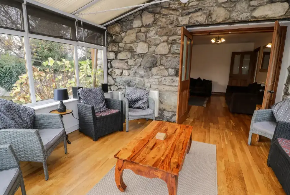 Conservatory at Ddol Helyg Farmhouse