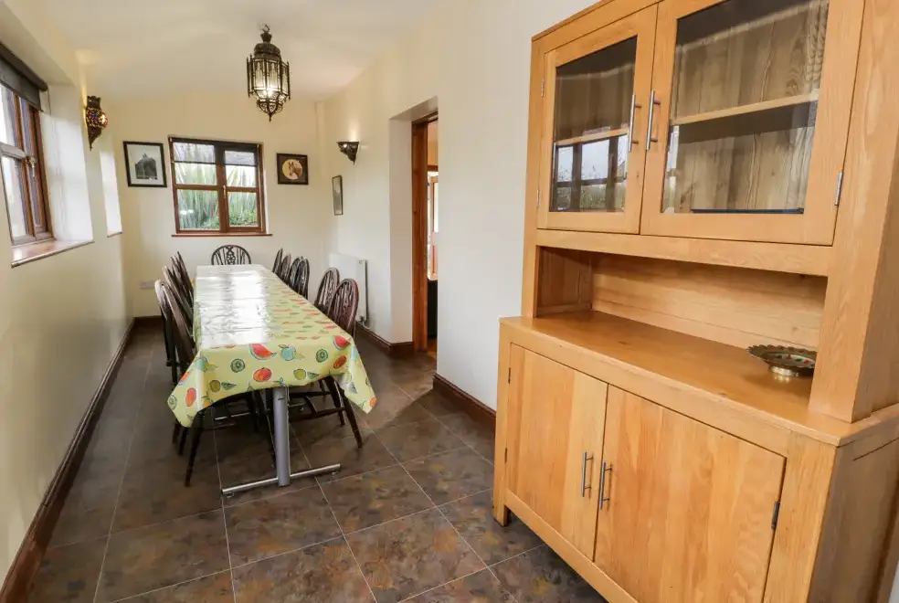 Dining room at Ddol Helyg Farmhouse