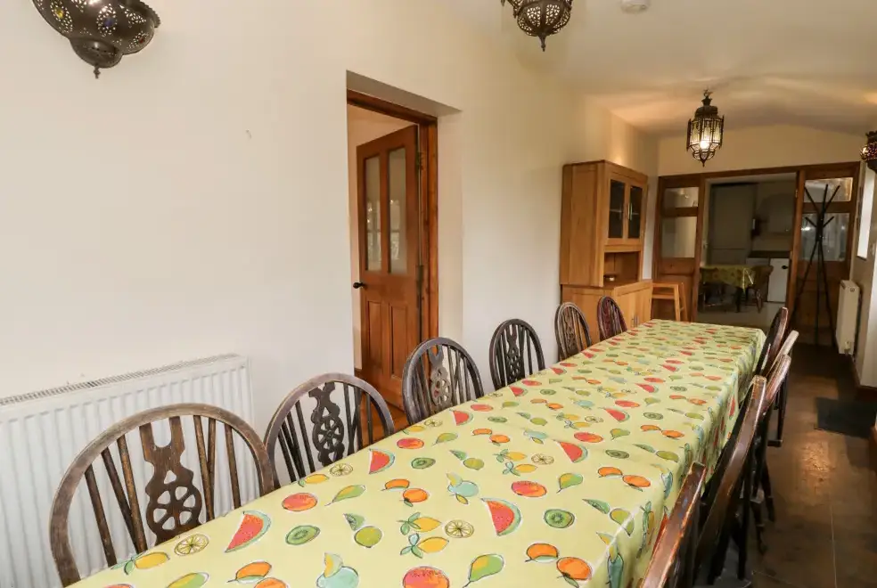 Dining room at Ddol Helyg Farmhouse