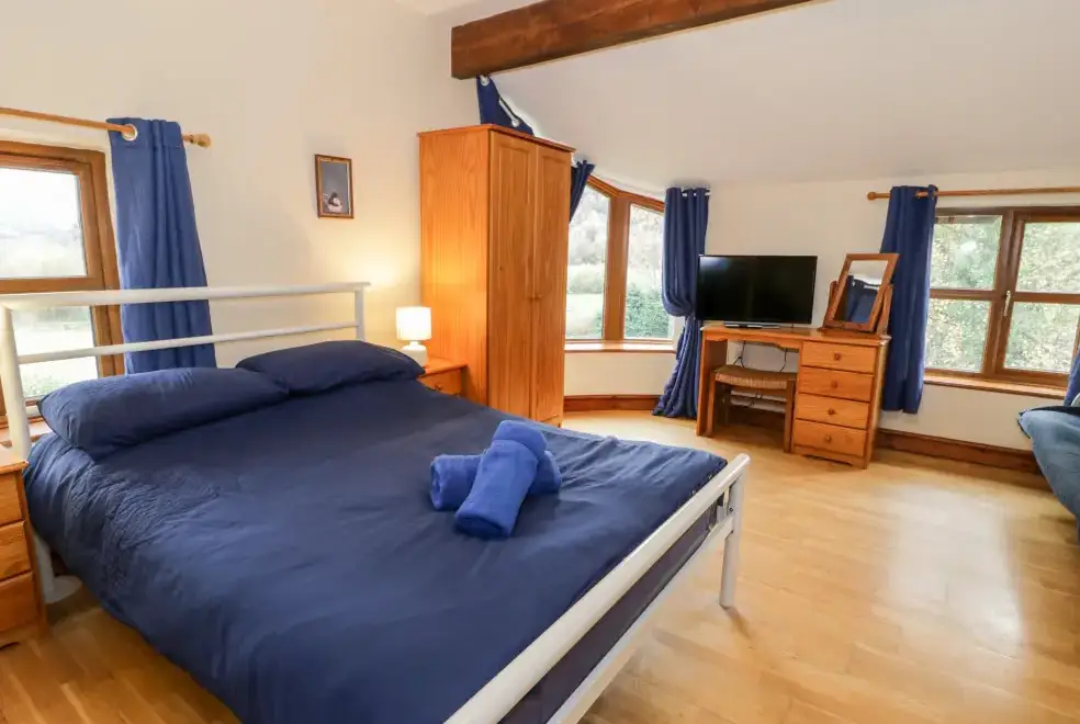 Bedroom at Ddol Helyg Farmhouse