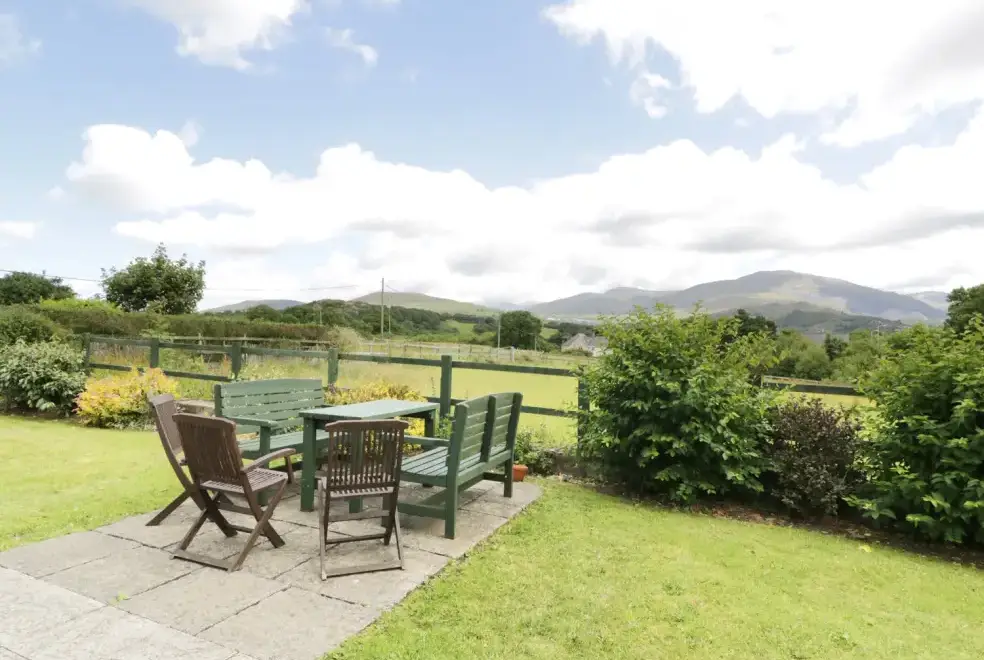 Countryside views at Ddol Helyg Farmhouse