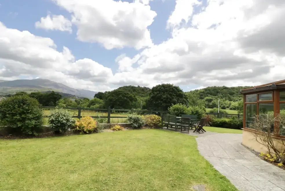 Countryside views at Ddol Helyg Farmhouse