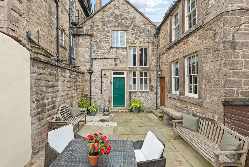 Patio area at Derwent House