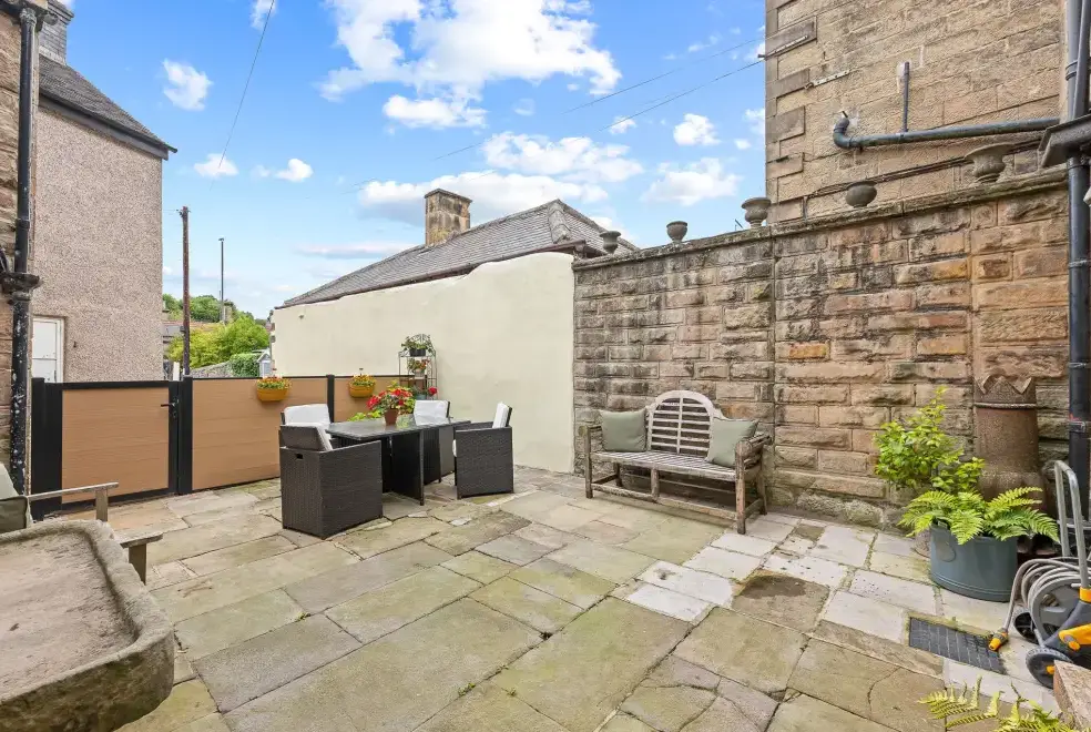 Patio area at Derwent House