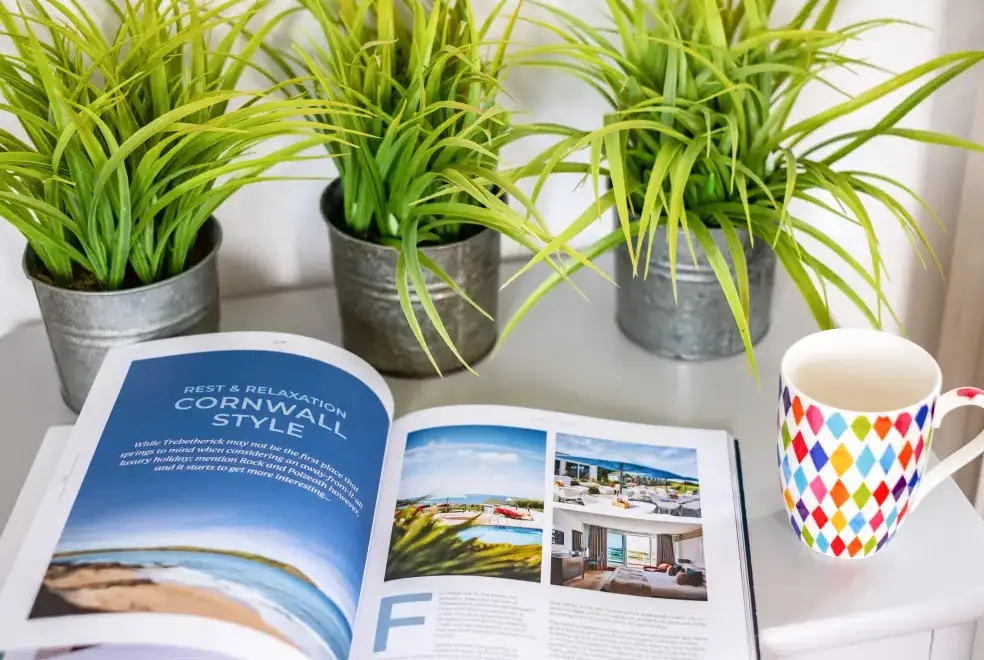 Desk area at Dolphin Lodge