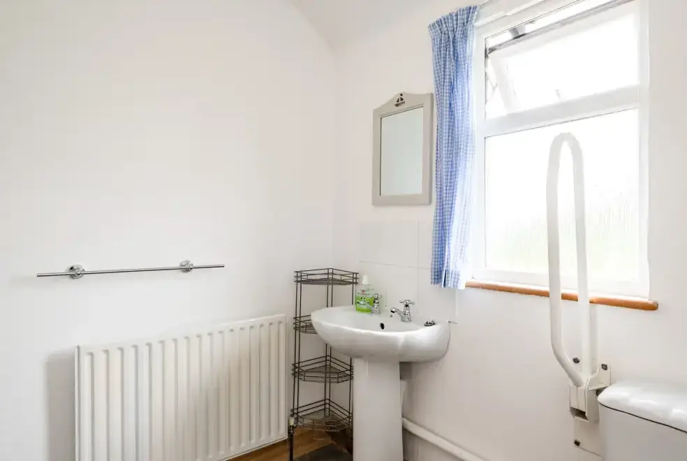 Shower room at Dolphin Lodge