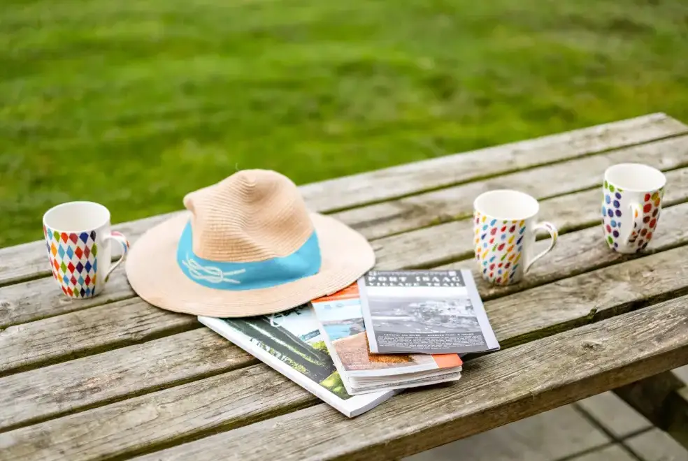 Garden furniture at Dolphin Lodge