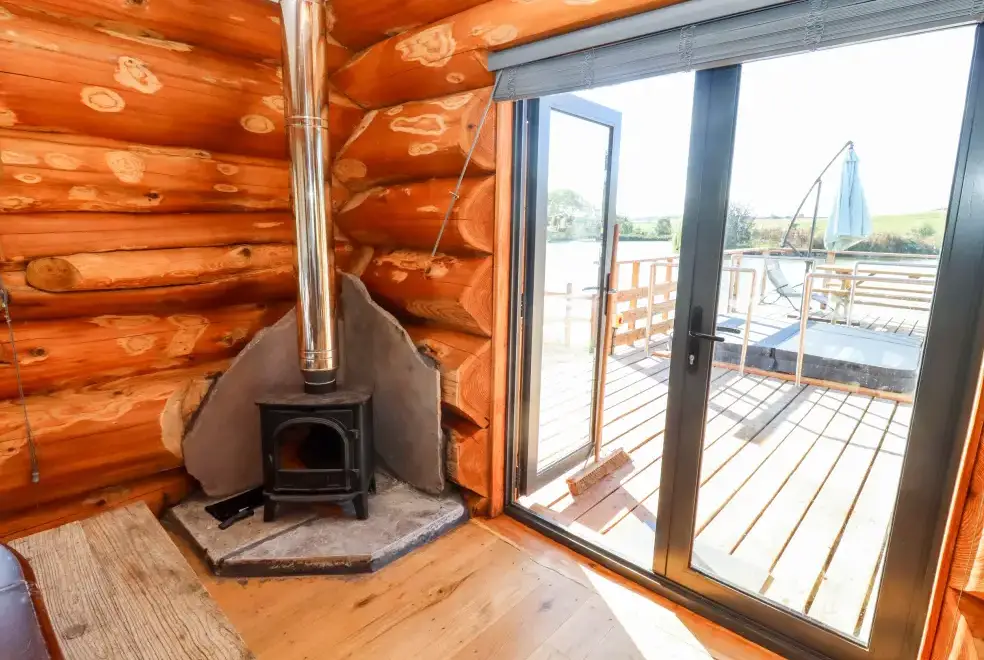 Decked area at Douglas Cabin