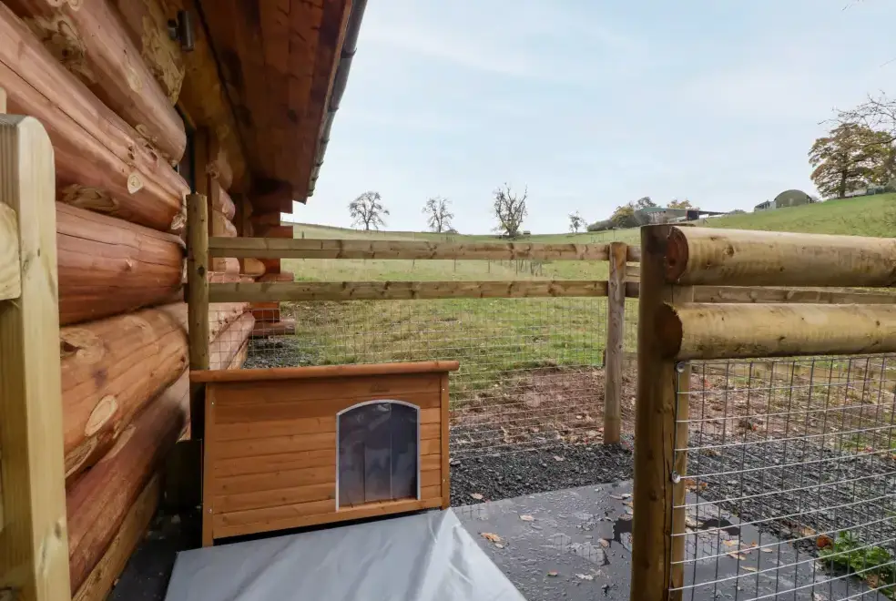 Enclosed garden at Douglas Cabin