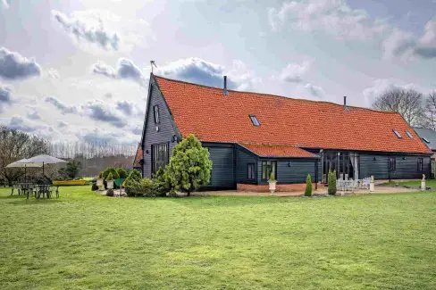Countryside views at Doves Barn, Suffolk
