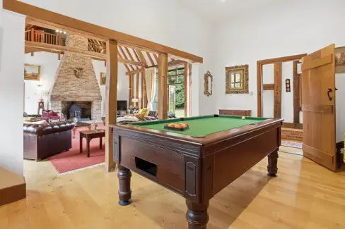 Games Room at Doves Barn, Suffolk