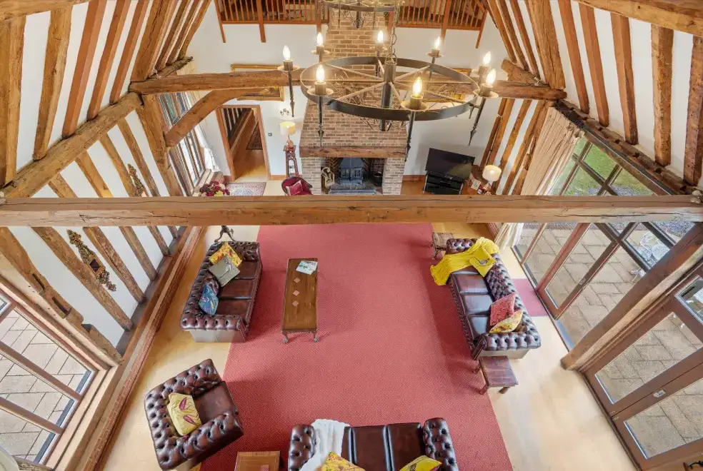 Luxurious interior at Doves Barn