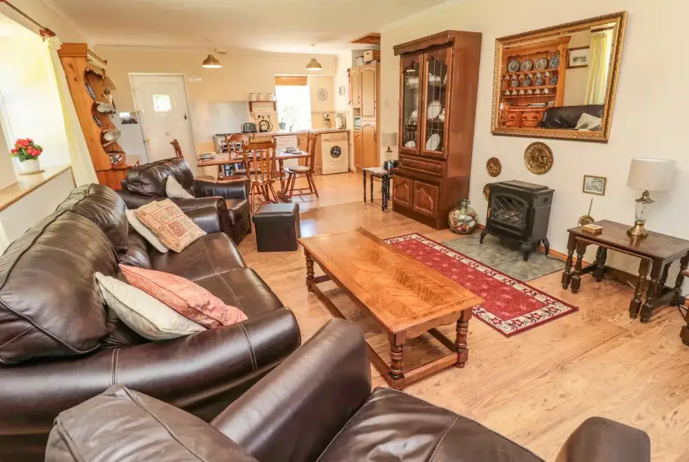 Open plan living area at Drovers Rest