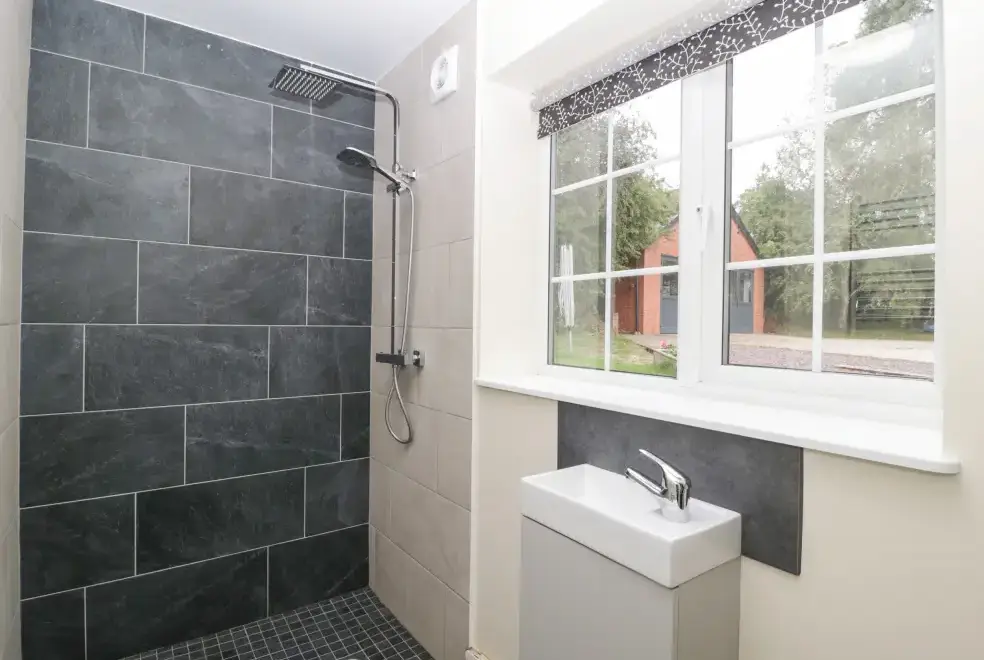 Shower room at Durstone Cottage