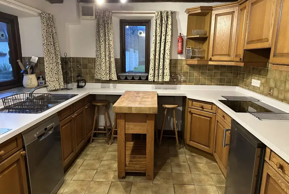 Farmhouse style kitchen at Duvale Barn