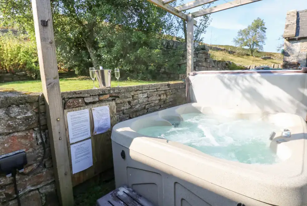 Private Hot Tub at East Crossthwaite Cottage