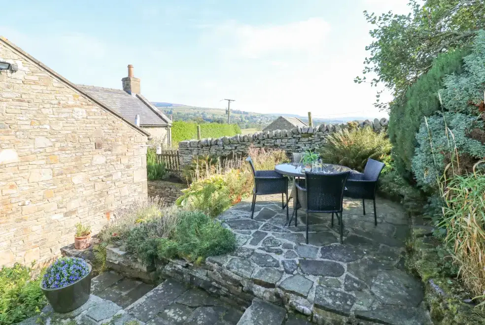 Patio area at East Crossthwaite Cottage