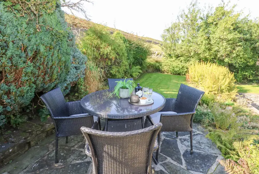Garden furniture at East Crossthwaite Cottage