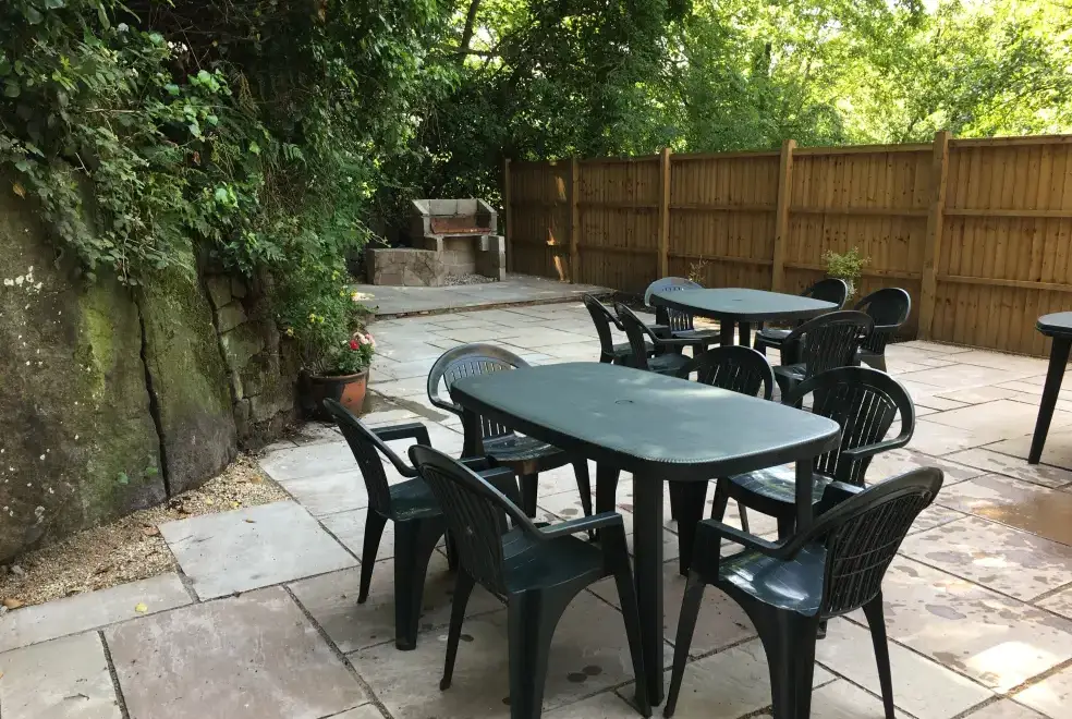 Patio area at Ebenezer Chapel