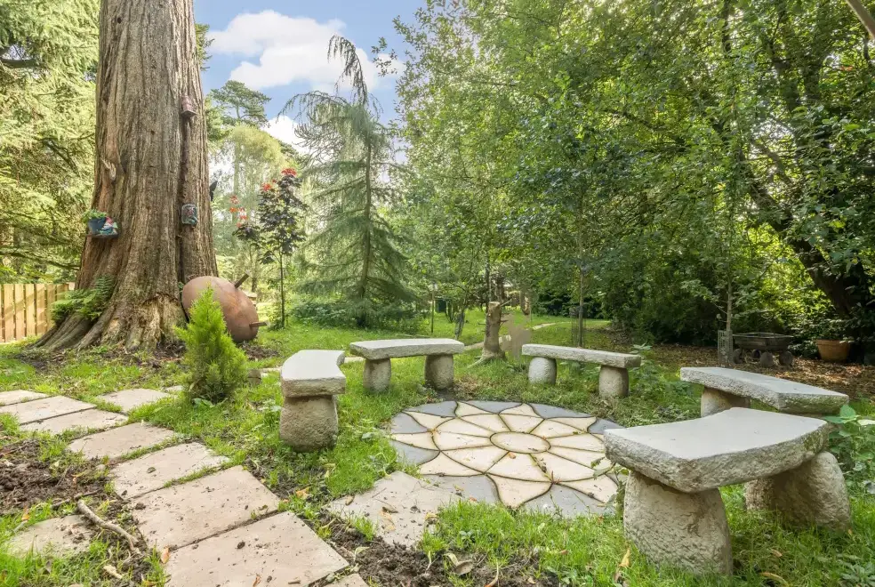 Garden at Eden Holiday House near the Lake District