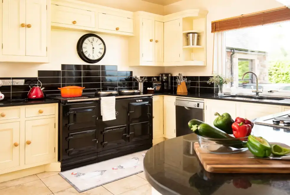 Farmhouse style kitchen at Edingtonhill House