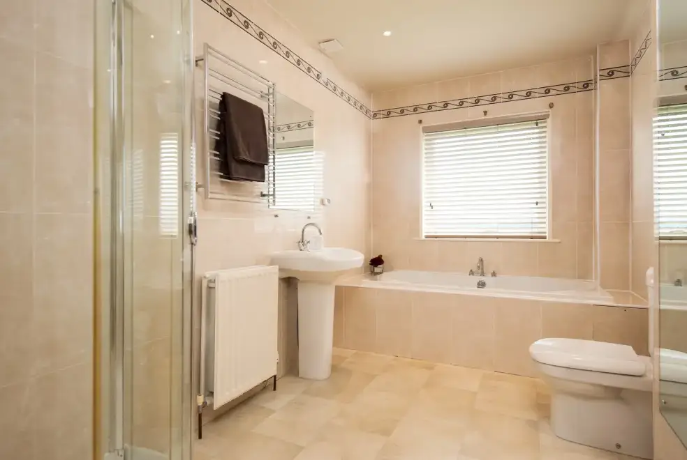 Ensuite bathroom at Edingtonhill House