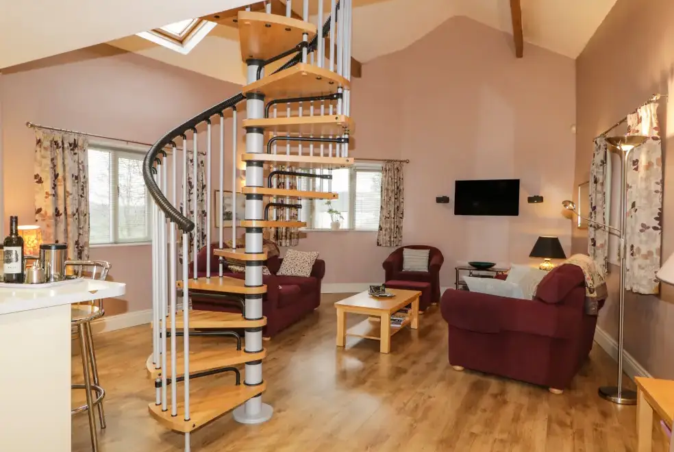 Open plan living area at Eller Riggs Cottage