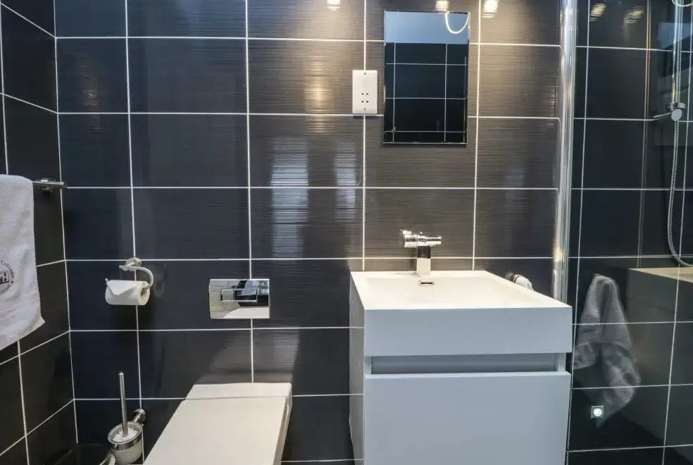 Shower room at Eller Riggs Cottage