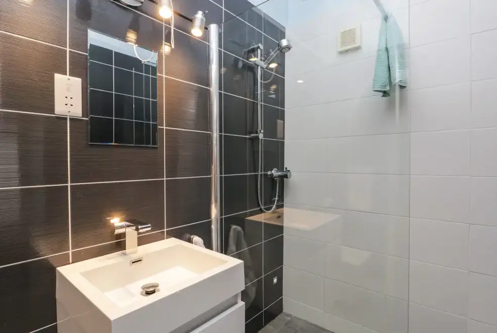 Shower room at Eller Riggs Cottage