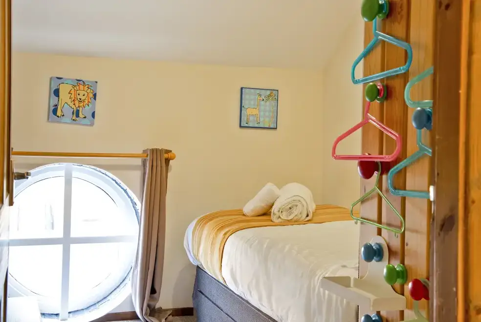 Bedroom at Emma's Dairy - With Indoor Pool, Sports Area & Under 5yrs play area included