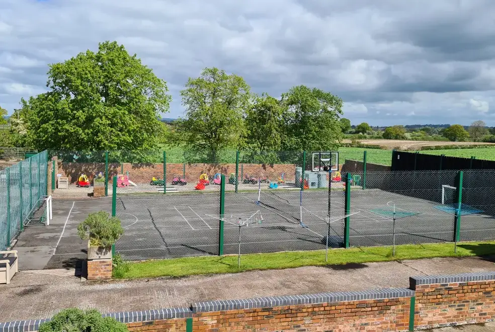 Outdoor games area at Emma's Dairy - With Indoor Pool, Sports Area & Under 5yrs play area included