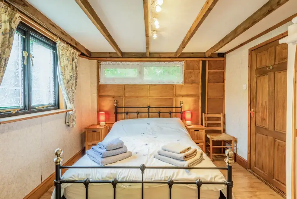 Bedroom at Endymion Cabin, New Forest National Park