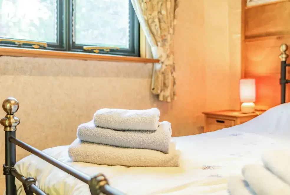 Bedroom at Endymion Cabin, New Forest National Park