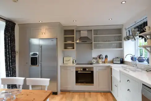 Luxury kitchen at Epsom Cottage, Oxfordshire
