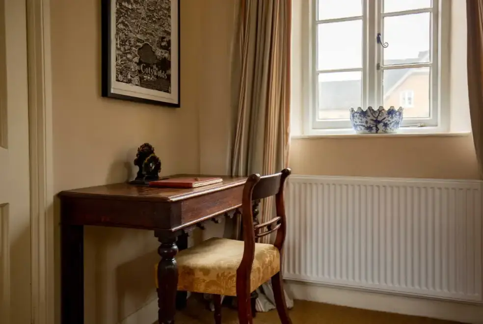 Desk area at Epsom Cottage
