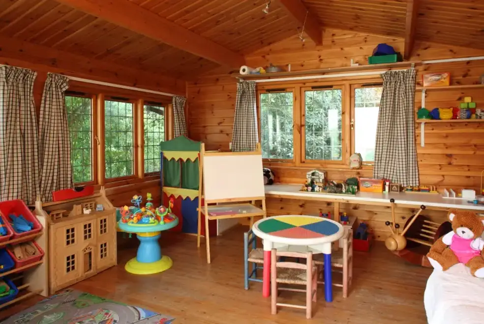 Children’s play area at Epsom Cottage