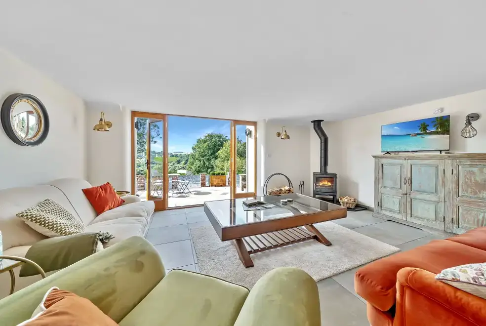 Lounge at Exmoor Barn